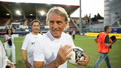 Roberto Mancini has been named the head coach of Italy's national team. (REUTERS)