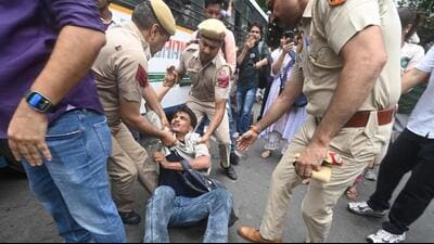 The order came on petitions alleging the use of excessive force during protests over paper leaks. (HT PHOTO)