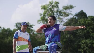 The polio-affected Sharmila Dhankar won a historic para gold in the shot-put F5 categort for India at the Glasgow Commonwealth Games 2026 (SAI Media)