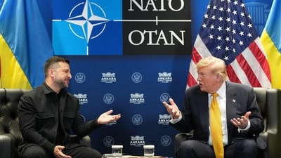 Trump accused Zelensky of ingratitude and "gambling with World War Three". (File Photo/ AP Photo/Alex Brandon)