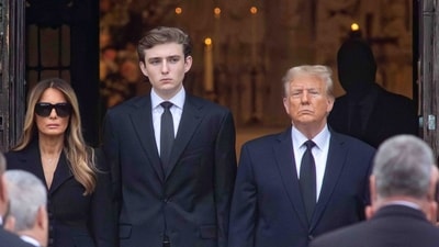 The Trump family, including Melania and Barron, faces severe threats following anti-US propaganda from Iran. (via REUTER)