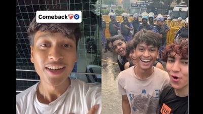 Bisht became one of the internet’s fastest-growing creators during the CJP protests at Delhi’s Jantar Mantar, (Instagram/@issac1rl)