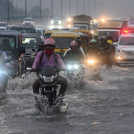 Rain, traffic and chaos: Delhi battles ‘saavan ki baarish’ | In pics