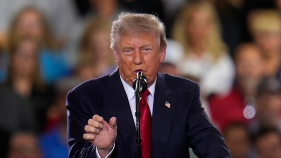Trump said there was a “good chance” talks would make progress, in remarks to reporters aboard Air Force One. it remains unclear if any substantial discussions were taking place. (AP)
