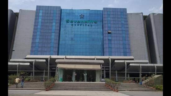 Mumbai, India - March, 26, 2020 : Seven Hills Hospital in Marol, Andheri, was reopened on March 18 by BMC to run the biggest Covid-19 quarantine facility in Maharashtra. HT Photo (Hindustan Times)