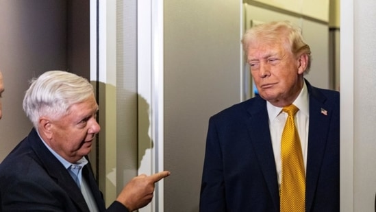 Lindsey Graham with President Donald Trump in January 2026. (Alex Brandon/AP File Photo)