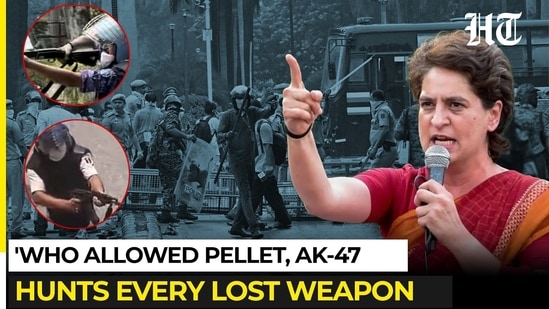 'Who allowed use of pellet guns, AK-47 on students?': Priyanka Gandhi Vadra
