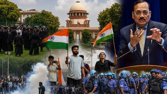Security personnel have been accused by protesters of unleashing harsh force, with methods like pellet guns, during the CJP protest in Jantar Mantar and related agitations across the country