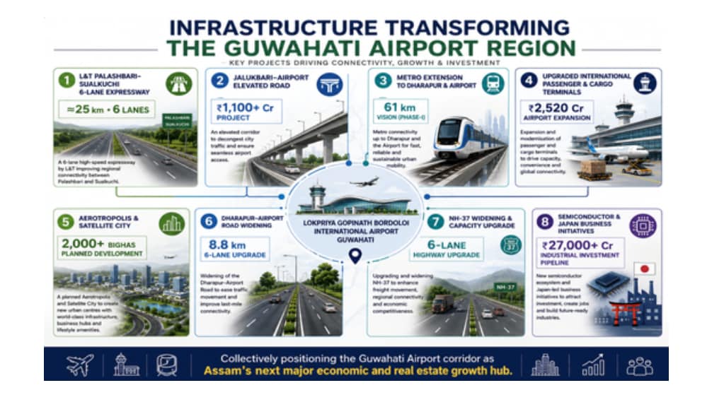Stakeholders, including JLL and Tata, recognise the potential for growth surrounding LGB International Airport, enhancing demand for properties and infrastructure.