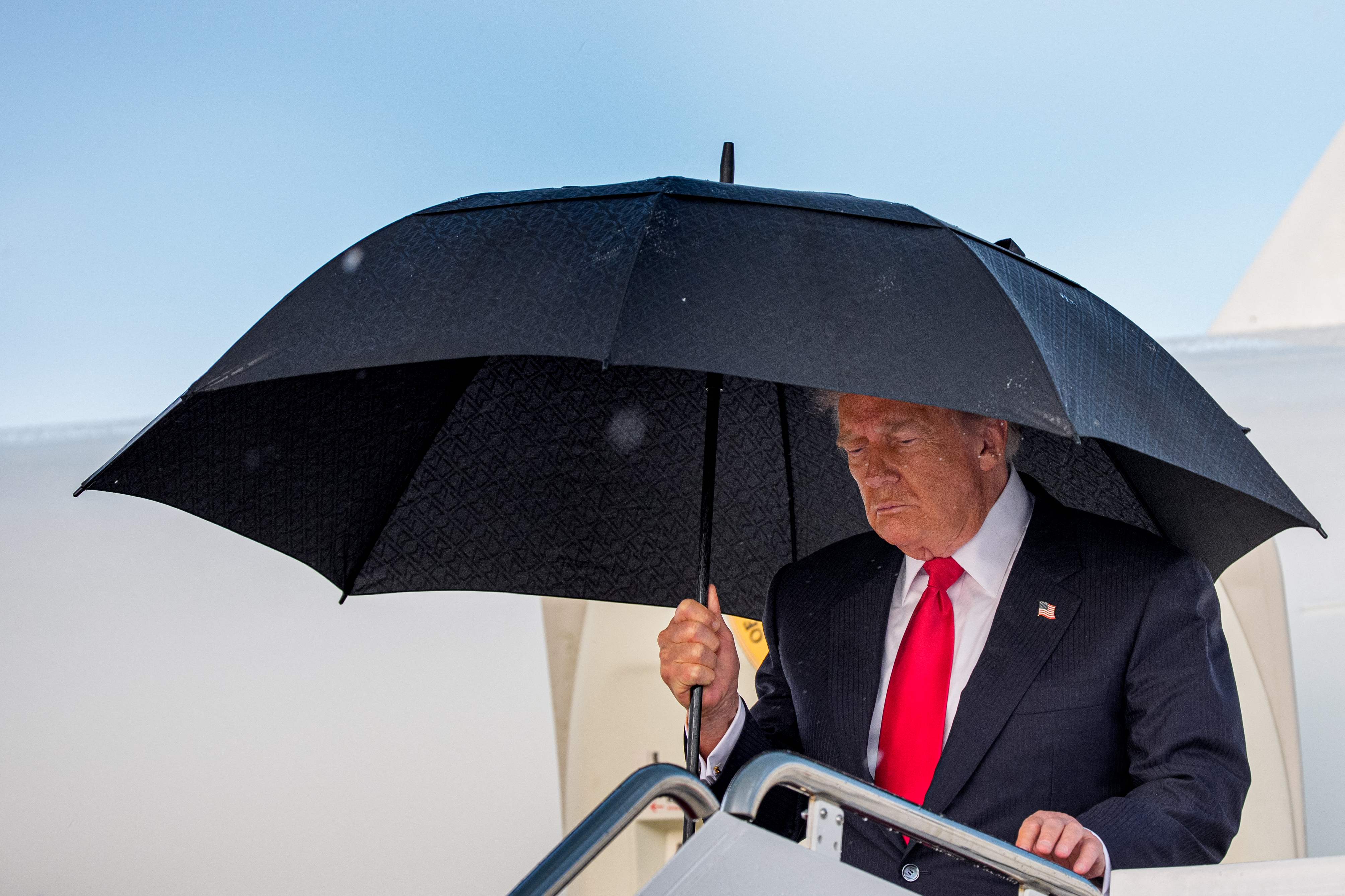 Donald Trump has said he halted the bombing to allow diplomacy to progress. (AFP)