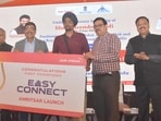 Air India on Tuesday launched its Easy Connect services from Sri Guru Ram Dass Jee International Airport, Amritsar, expanding the central government’s hub-and-spoke aviation model and bringing hassle-free international connectivity closer to travellers across Punjab. (Sameer Sehgal/HT)
