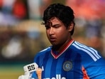 India's Vaibhav Sooryavanshi walks back to the pavilion after his dismissal during the first match in the One Day International cricket series played between Zimbabwe and India