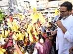 Jan Suraaj Party president and Bankipur candidate Prashant Kishor during a public meeting for the bypoll in Patna on Tuesday.
