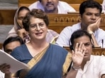 Congress MP Priyanka Gandhi Vadra speaks during the Lok Sabha debate on the Public Examinations (Prevention of Unfair Means) Amendment Bill, 2026.
