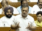 Leader of Opposition in the Lok Sabha Rahul Gandhi speaks in the House during the Monsoon session of Parliament