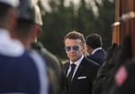 French President Emmanuel Macron arrives for the NATO summit in Ankara, Turkey, Tuesday, July 7, 2026.