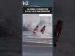 Teen Lifeguard Saves 10-Year-Old From Massive California Waves