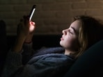 Avoid screens for about 30 minutes before bed. 