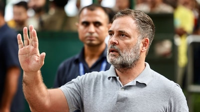 Congress leader Rahul Gandhi speaks in the House during the Monsoon session of Parliament. (@INCIndia)