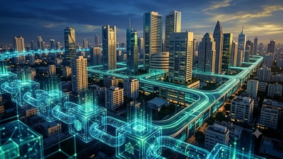 Maharashtra government is preparing to introduce a new law that will enable the use of blockchain technology in the real estate sector, marking one of the state's most significant digital governance initiatives for the property market. (Picture for representational purposes only) (Gemini Generated Photo )