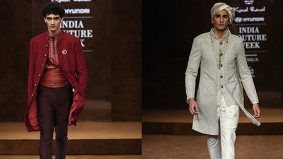 In Kunal Rawal's Rawalgarh, micro embroideries replace grand ornamentation (Raajessh Kashyap/HT)