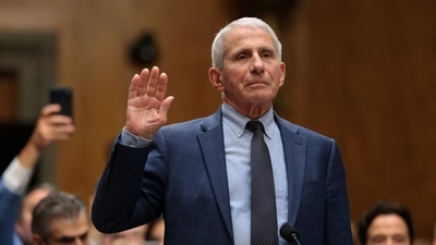 Former NIH Director Anthony Fauci is sworn in before testifying to Senate Homeland Security and Governmental Affairs Committee hearing on July 29, 2026 in Washington, DC. (AFP) Former NIH Director Anthony Fauci is sworn in before testifying to Senate Homeland Security and Governmental Affairs Committee hearing on July 29, 2026 in Washington, DC. (AFP)
