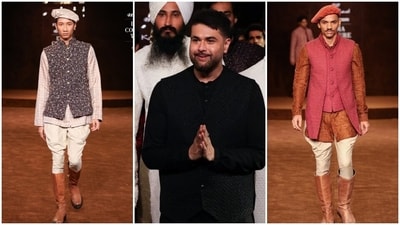 Kunal Rawal presented his collection - Rawalgarh - at India Couture Week.