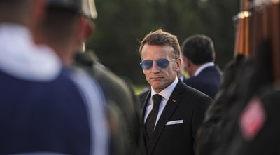 French President Emmanuel Macron arrives for the NATO summit in Ankara, Turkey, Tuesday, July 7, 2026. (AP) French President Emmanuel Macron arrives for the NATO summit in Ankara, Turkey, Tuesday, July 7, 2026. (AP)