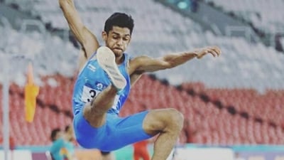 Shreesankar Murali will carry India's hopes on Day 7. (X images) Shreesankar Murali will carry India's hopes on Day 7. (X images)