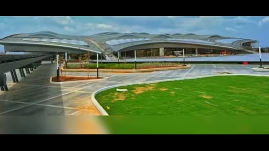 Alluri Sitarama Raju International Airport in Andhra Pradesh’s Bhogapuram. (PTI)