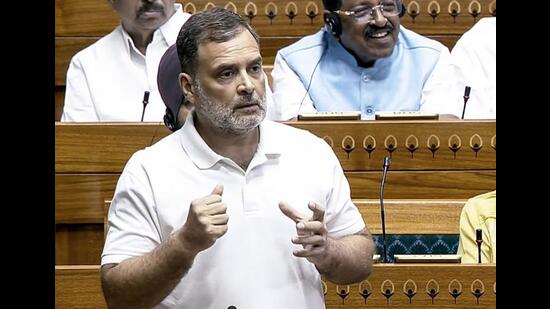 Congress leader Rahul Gandhi blamed Union home minister Amit Shah for the police excesses. (ANI)