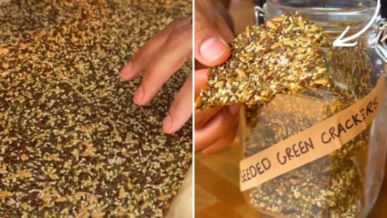 Dr Rupy Aujla's green crackers recipe uses no flour.