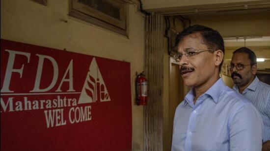 Mumbai, India - July 29, 2026: Maharashtra Food and Drug Administration (FDA) Commissioner Tukaram Mundhe interacts with the media during a press briefing at Bandra in mumbai, India, on Wednesday, July 29, 2026. (Photo by Satish Bate/ Hindustan Times) (Hindustan Times)