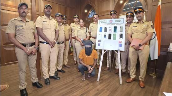 The accused was arrested along with 10 mobile phones, a laptop, seven SIM cards, four debit/credit cards, 967 APK files, and banking details of around 37,000 people