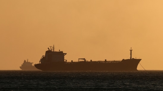 The drone hit a vessel in the Egyptian port of Damietta, causing a fire that spread to another vessel