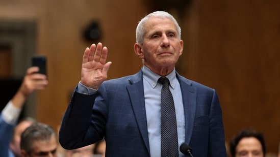 Former NIH Director Anthony Fauci is sworn in before testifying to Senate Homeland Security and Governmental Affairs Committee hearing on July 29, 2026 in Washington, DC.