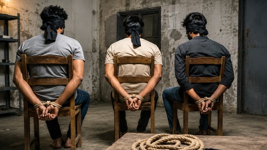Three Indians were allegedly kidnapped in Thailand and locked inside two bedrooms with their hands, legs and mouths tied. 