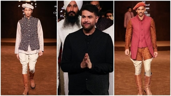 Kunal Rawal presented his collection - Rawalgarh - at India Couture Week. 