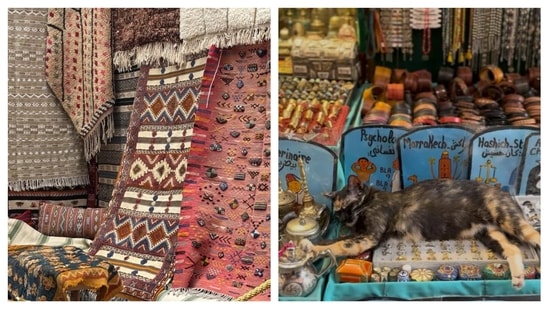 Morocco is known for its carpets and traditional beauty products.