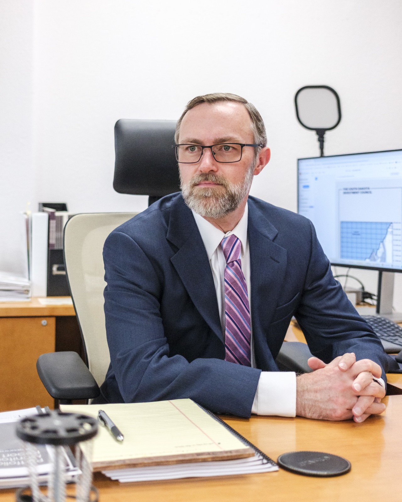 Jon Clark, New Mexico’s state investment officer, earlier this month.