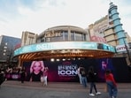 People gather outside the AMC theatre at The Grove in Los Angeles, California, on January 20. (Representational)