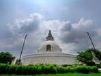 Gram it: Monsoon clouds hover over the Shanti Stupa at Millennium Park, creating a dramatic skyline. After the heavy downpour in the city on Tuesday, the The India Meteorological Department (IMD) has predicted moderate to heavy rainfall for Friday.