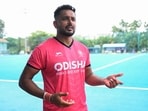 This photograph taken on July 16, 2026 shows Harmanpreet Singh, captain of the Indian men's national hockey team