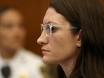 Lindsay Clancy attends her murder trial at Plymouth Superior Court, in Plymouth, Massachusetts on July 29.