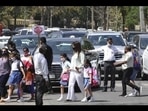 The committee had also flagged the lack of dedicated drop-off and pick-up zones, congestion outside school gates, vehicles stopping on carriageways besides unsafe road crossings by students due to overcrowding. (HT File)