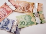 Canadian dollars are seen in this representational photo.