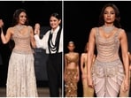 Sobhita Dhulipala walked the ramp for designer Rahul Mishra at India Couture Week. 