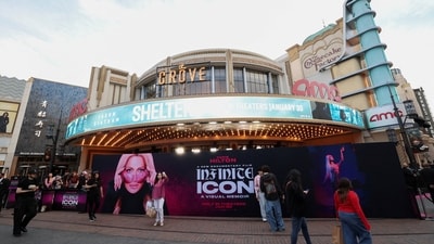 People gather outside the AMC theatre at The Grove in Los Angeles, California, on January 20. (Representational) (REUTERS)