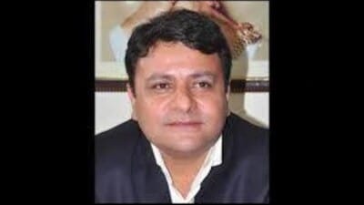 Dharamshala MLA Sudhir Sharma termed the action as “politically motivated move”. (File) Dharamshala MLA Sudhir Sharma termed the action as “politically motivated move”. (File)