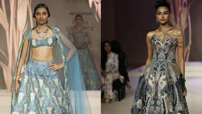 Love was the muse as Aisha Rao presented Priyasi at Hyundai India Couture Week 2026 (Raajessh Kashyap/HT) Love was the muse as Aisha Rao presented Priyasi at Hyundai India Couture Week 2026 (Raajessh Kashyap/HT)